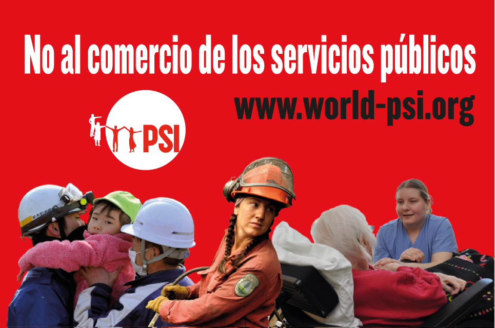 Español - No al comercio de los servicios públicos