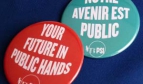 Badges PSI "Notre avenir est public"