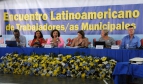 Líderes de varios sindicatos de trabajadores municipales de once países latinoamericanos