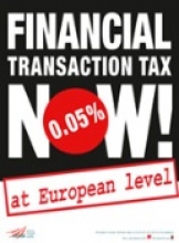 Financial transaction tax now! logo