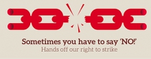 Right to strike logo