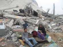 A destroyed home in Gaza, Palestine