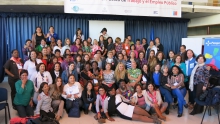 Mujeres de la ISP el “Encuentro Internacional sobre Violencia de Género en los lugares de trabajo y el empleo público”