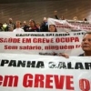 Grupo de los 80 profesionales de la salud en el estado se ha mantenido desde el 4 de junio el suelo de la Asamblea Legislativa de São Paulo (Alesp)