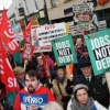 People demonstrating in Ireland