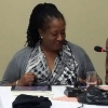 Lloyquita Symmonds, BPSU, Bermudas, copresidenta del Grupo Director sobre SSS del Caribe, presenta opiniones y propuestas al SUBRAC 2017
