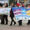 Marching at the GFMD demo in Geneva on 2 December 2011