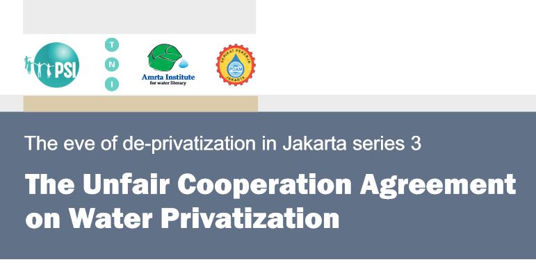 The Unfair Cooperation Agreement on Water Privatisation