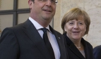 El presidente de Francia, François Hollande, y la canciller alemana, Angela Merkel.
