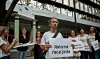 Protesta por la justicia fiscal en España (Foto: Pablo Tosco/Oxfam Intermón