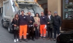 Rubbish collectors in Siena