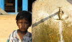 Enfant à côté d'un point d'eau au Nepal, photo par niOS