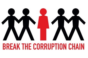 Break the corruption chain logo
