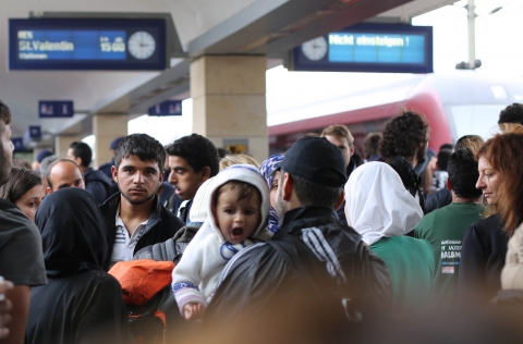 Syrian refugees in Vienna