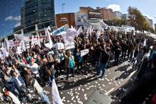 Movilización en Argentina