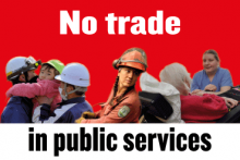 The dangers of liberalising services - forum flyer image